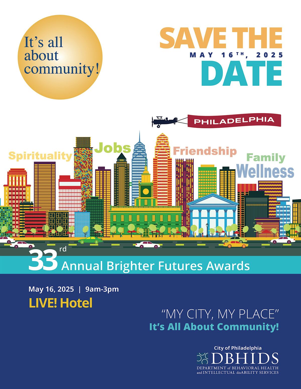 34th Annual \u201cMy City, My Place\u201d Brighter Futures Awards