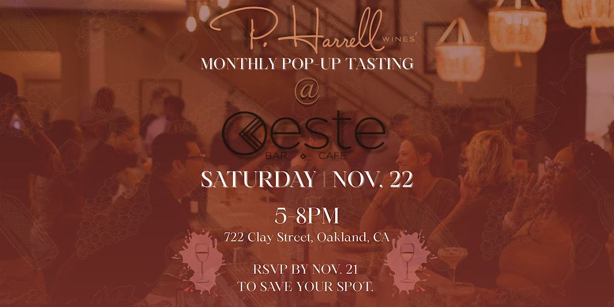 Sip, Smoke & Shop: A Pre-Thanksgiving Holiday Tasting with P. Harrell Wines