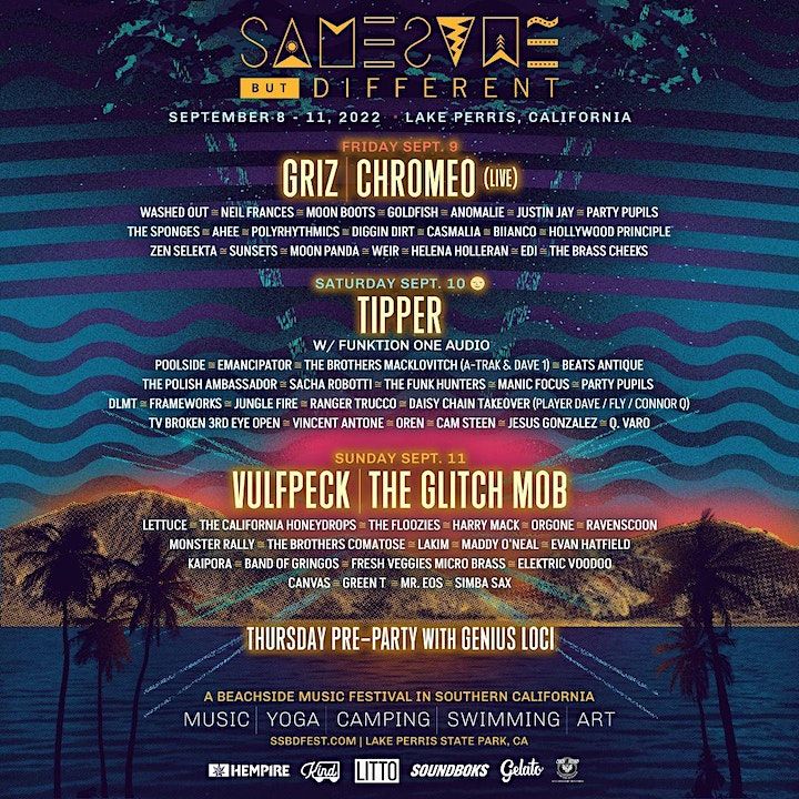 Same Same But Different Festival 2022 | Lake Perris State Park