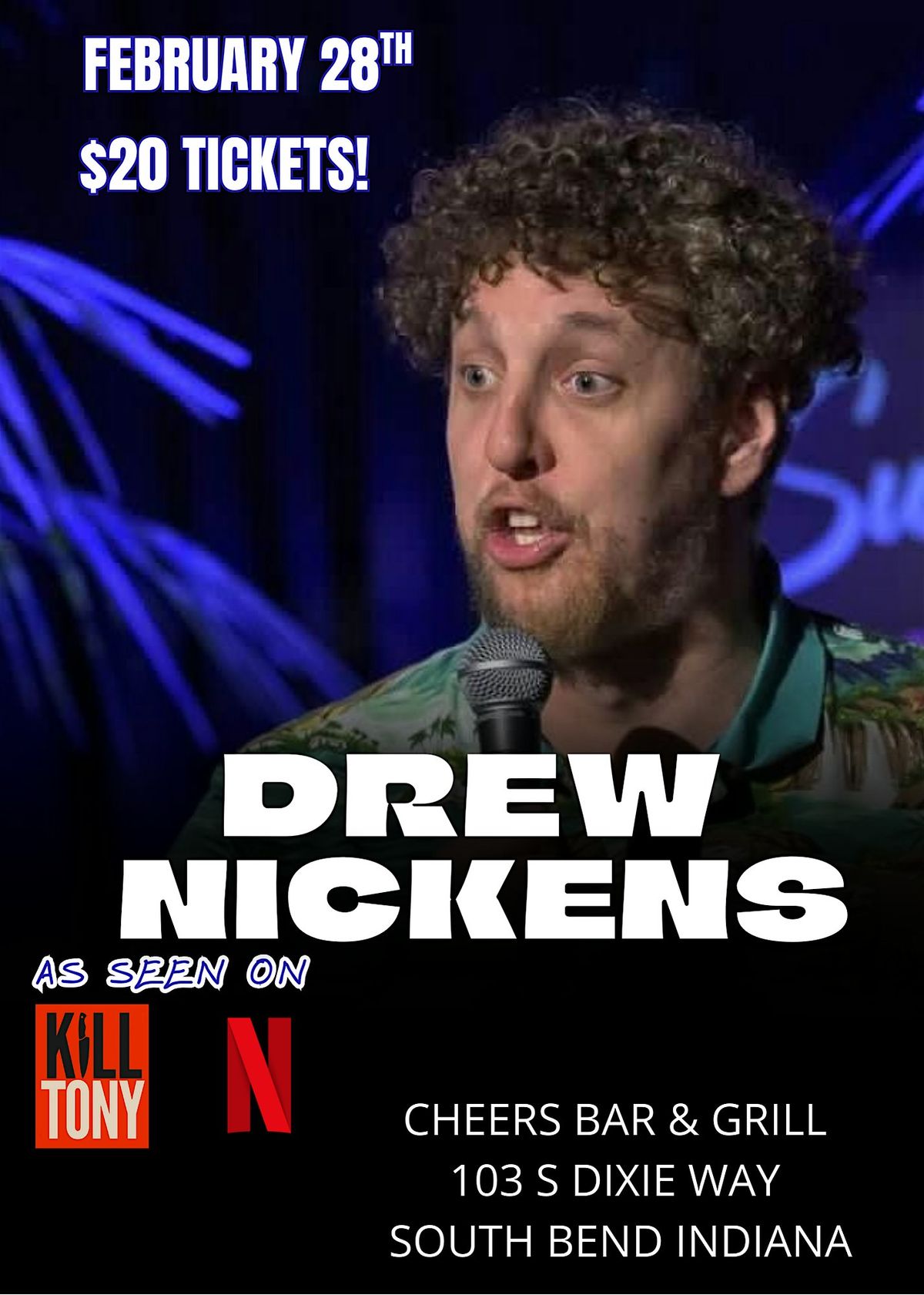 Drew Nickens Live at Cheers!