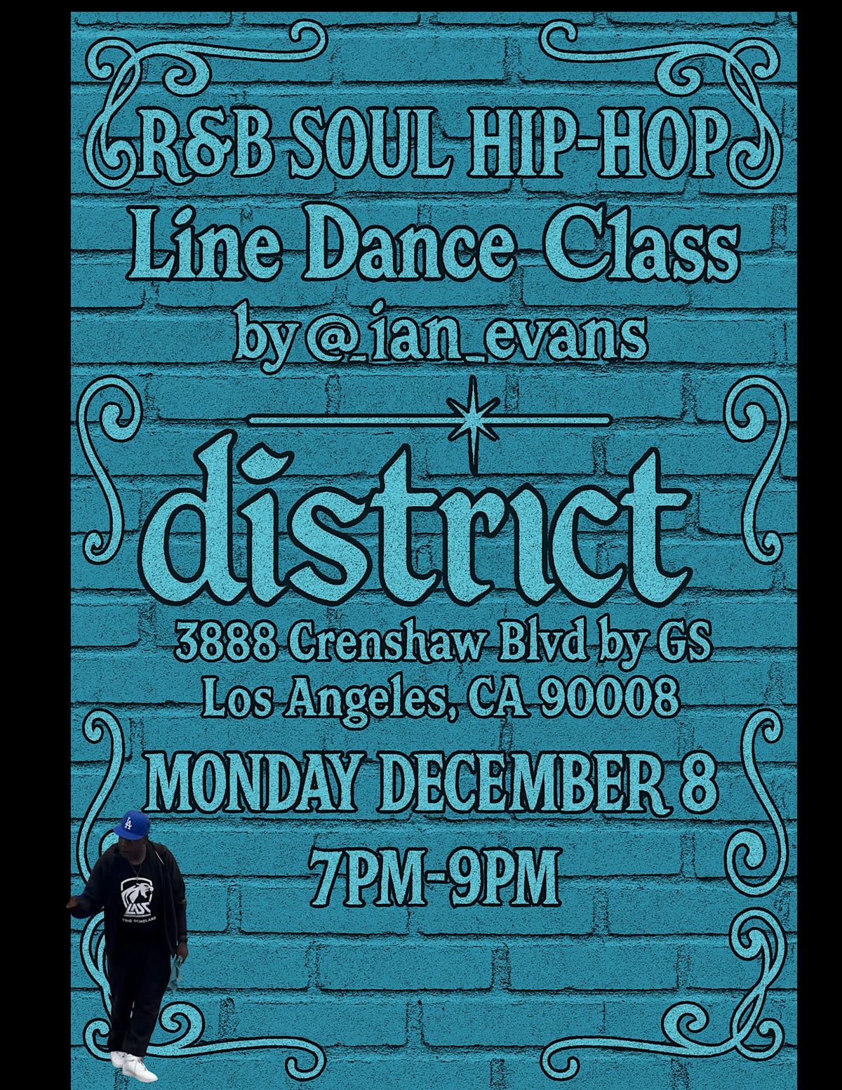 Line Dance Class by @_ian_evans at The District by G\/S Monday 12\/8\/25