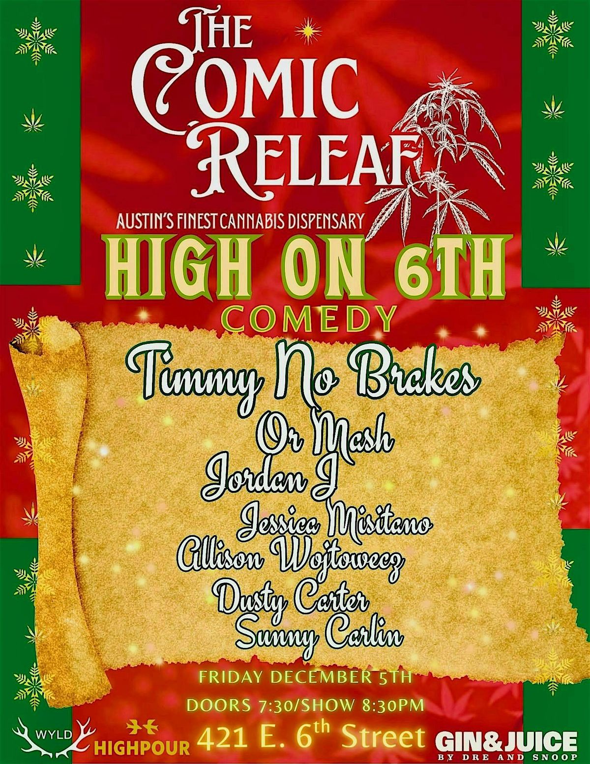 High on 6th Street - Comedy Show