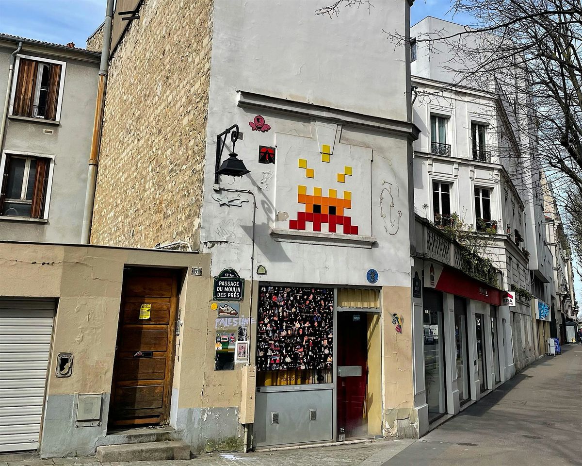 PARIS BUTTE AUX CAILLES - CHASSE AUX SPACE INVADERS ET BALADE STREET-ART