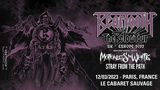 REPORT \/ Beartooth + Motionless In White + Stray From The Path \u2022 Paris