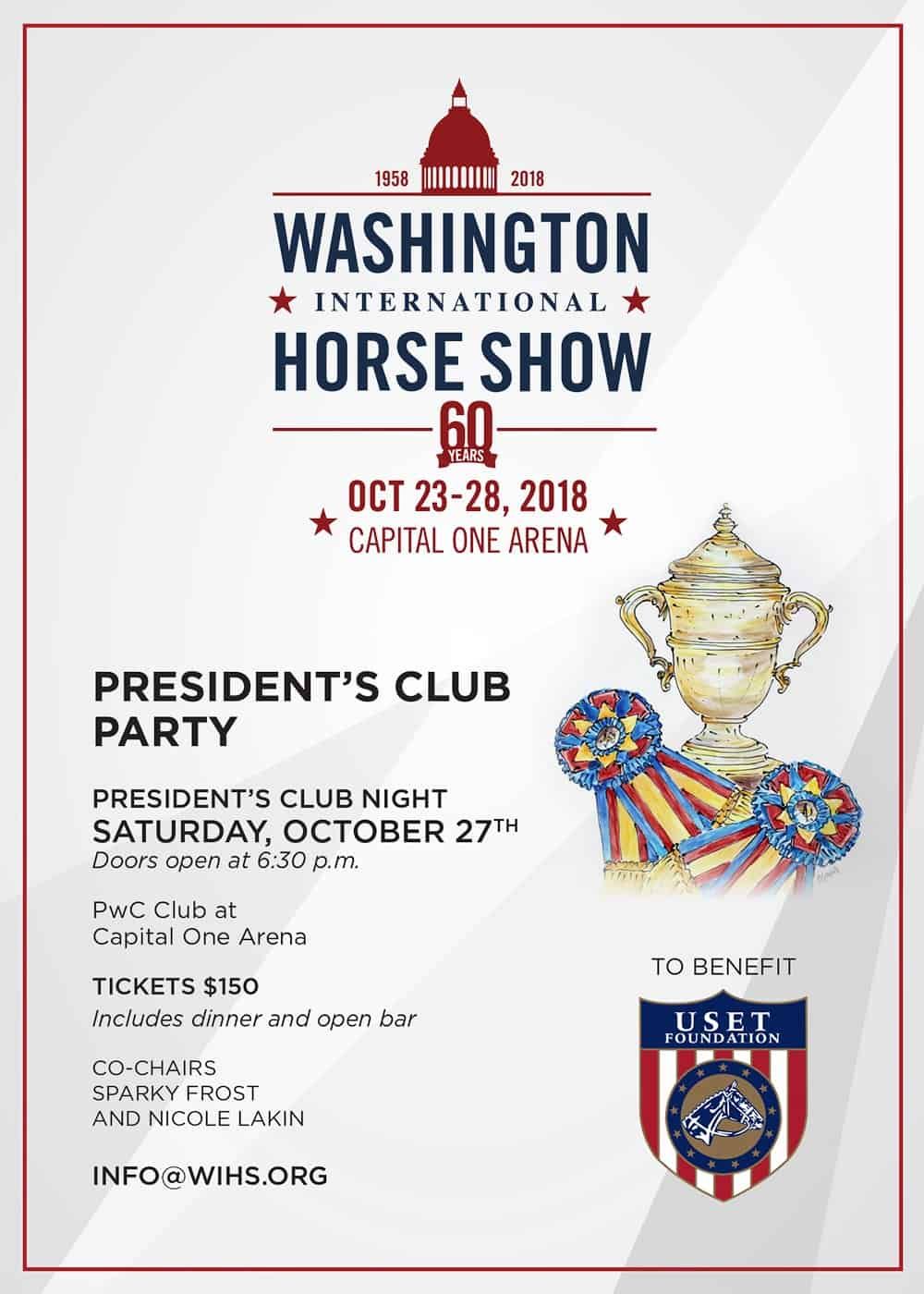 Washington International Horse Show World Cup Night at Show Place Arena