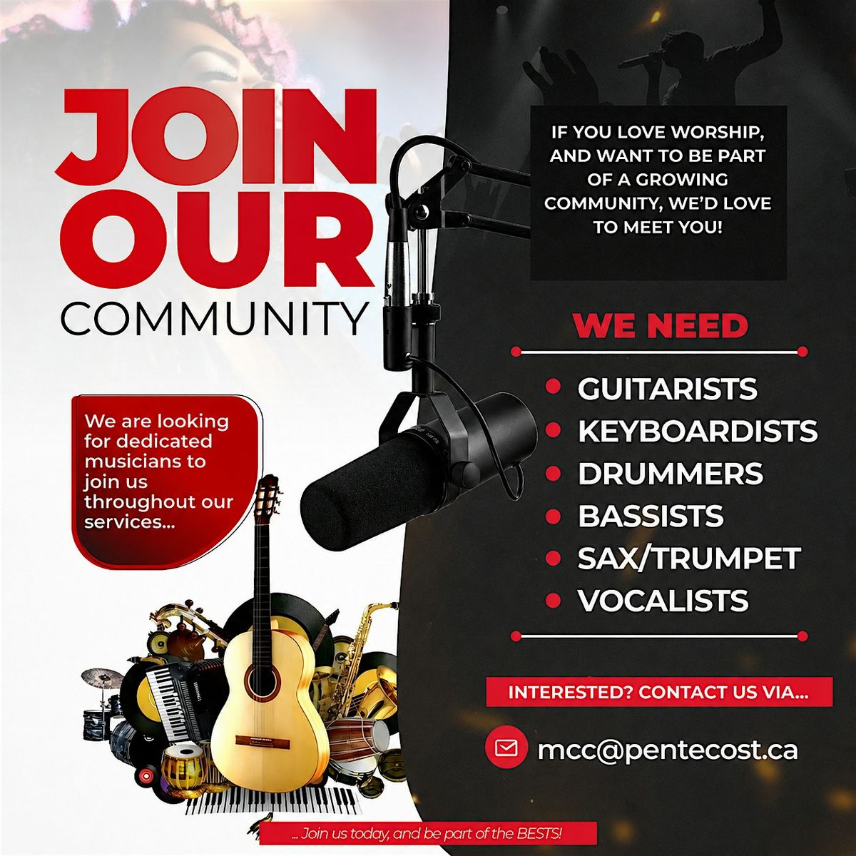 Do You Sing or Play an Instrument? Join Our Worship Community