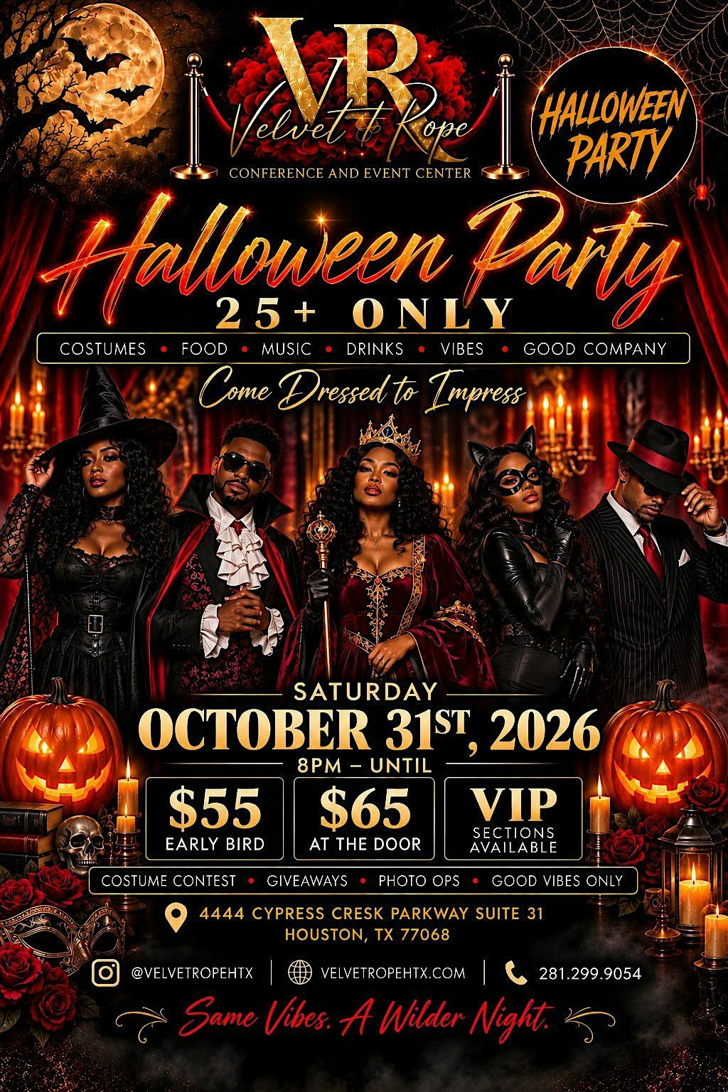 Costumes & Cocktails at Velvet Rope Conference and Event Center ...