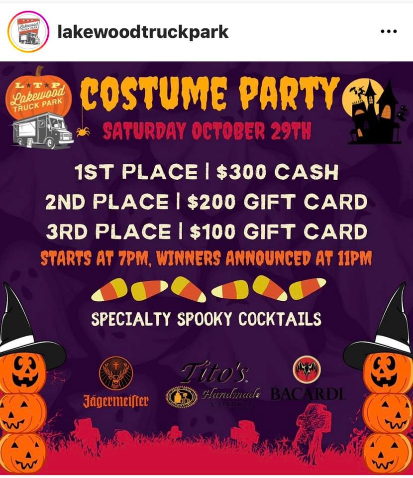 Halloween costume contest Lakewood Truck Park October 29, 2022
