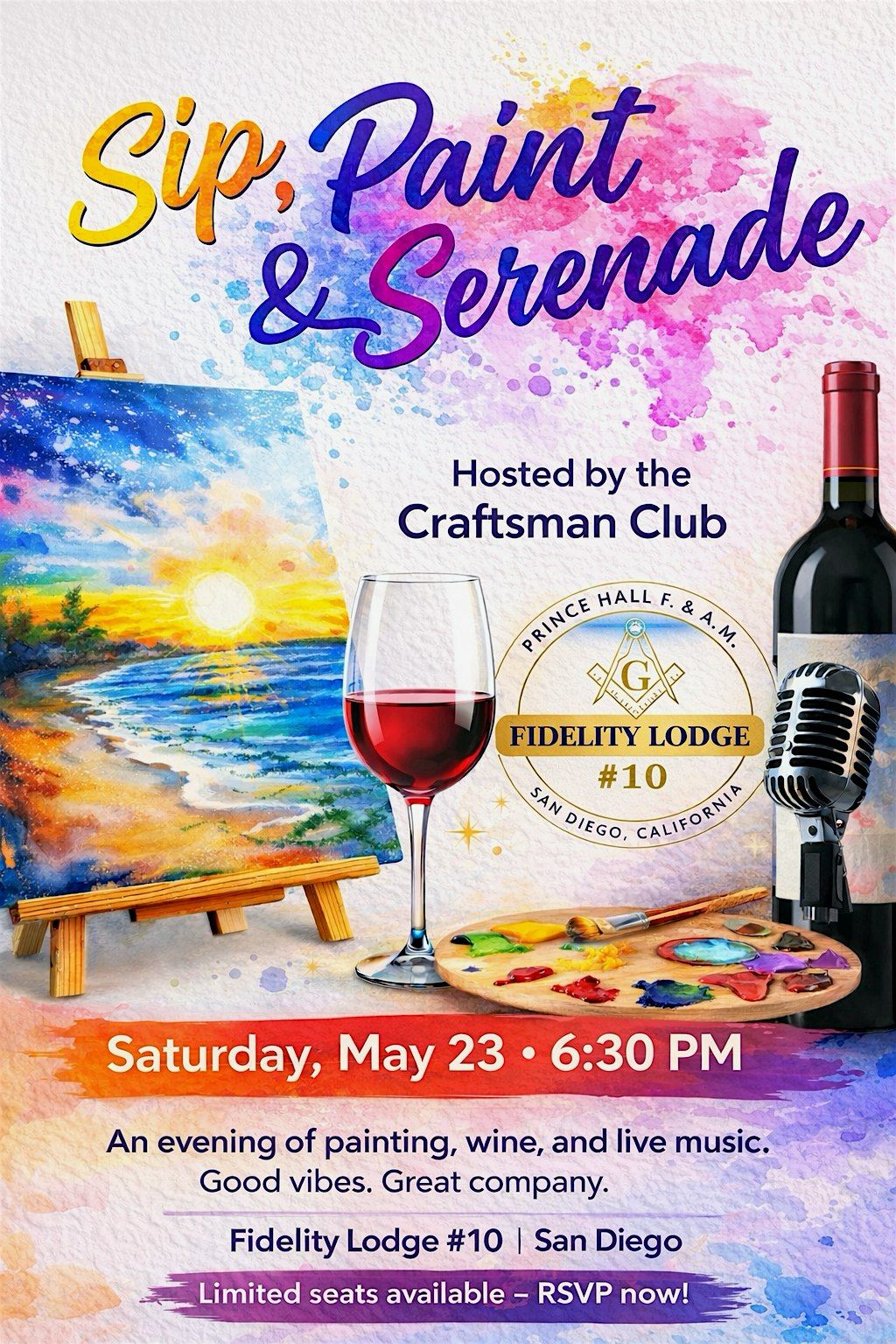 Sip, Paint, and Serenade!