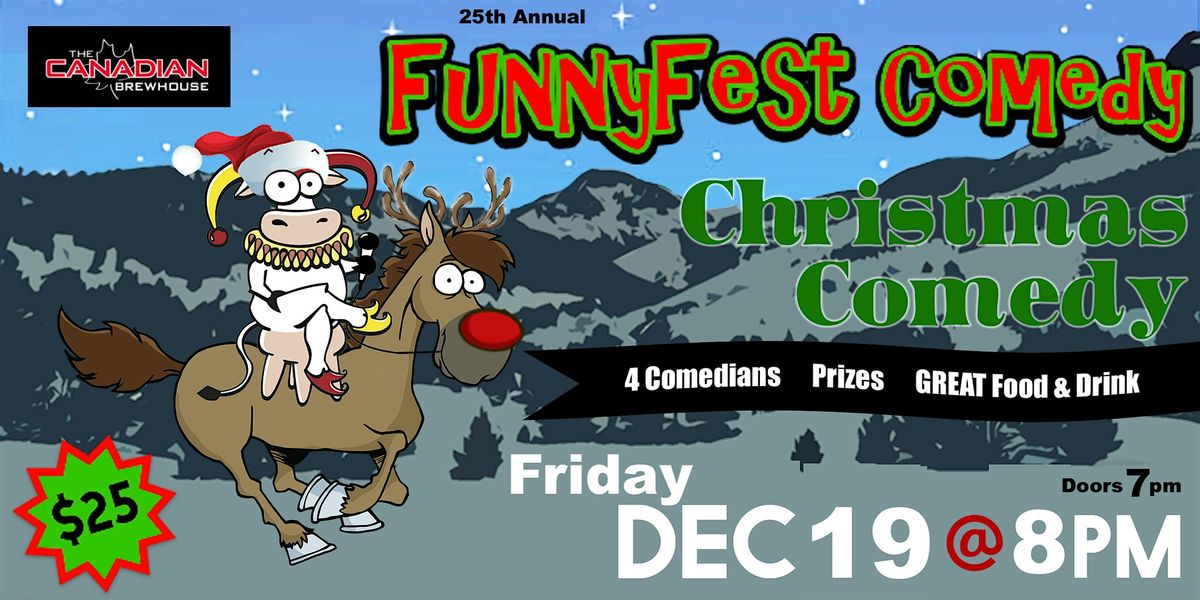 CHRISTMAS COMEDY Party SHOW - Friday, December 19 @ 8 PM - Calgary \/ YYC