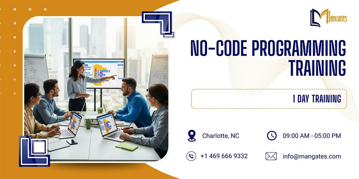 No-Code Programming Training: 1 Day Session in Charlotte, NC