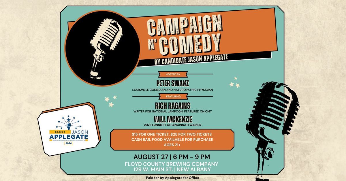 Campaign N Comedy Floyd County Brewing Company, New Albany, IN