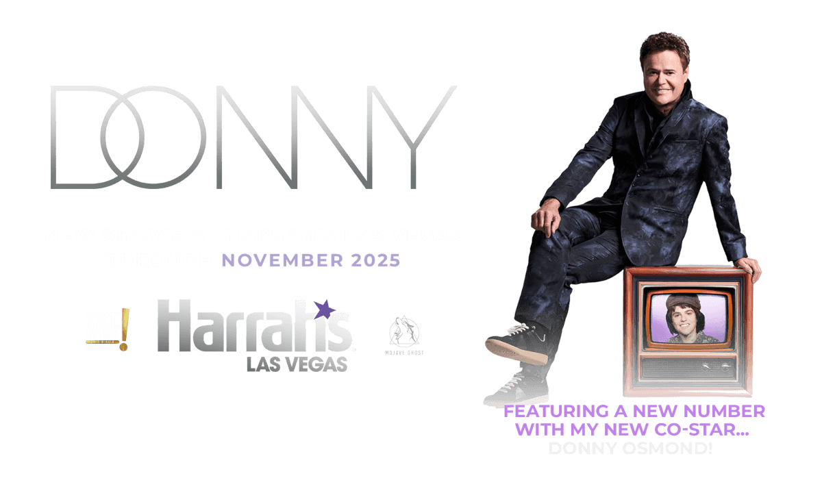 Donny Osmond at Harrahs Showroom at Harrahs Las Vegas