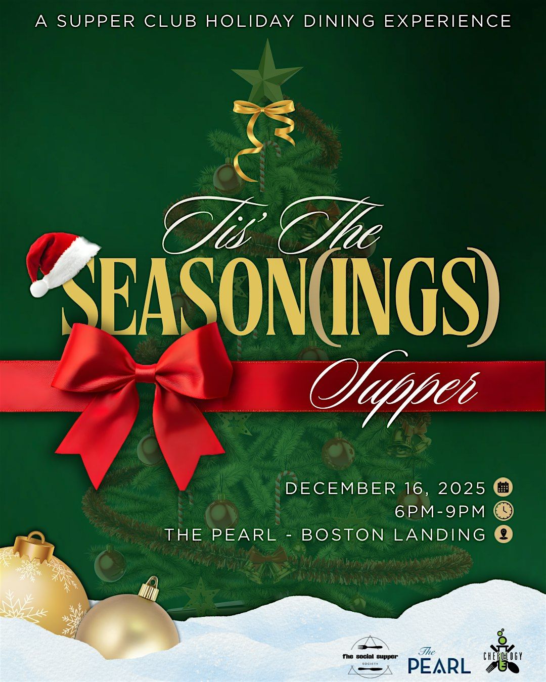 Tis' the Season(ing) Supper: A Holiday Supper Club Experience