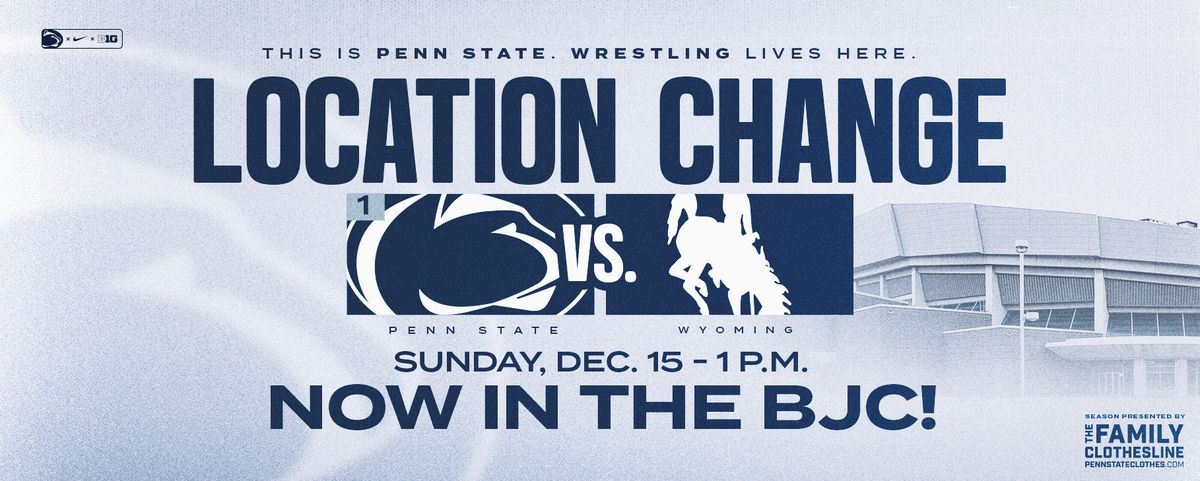 Penn State Nittany Lions at Wyoming Cowboys Wrestling