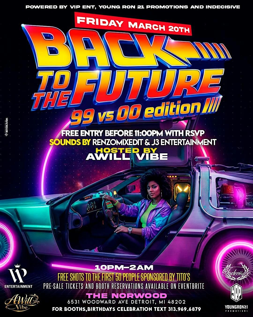BACK TO THE FUTURE PARTY || 99 Vs 00s Edition at The Norwood, Detroit ...