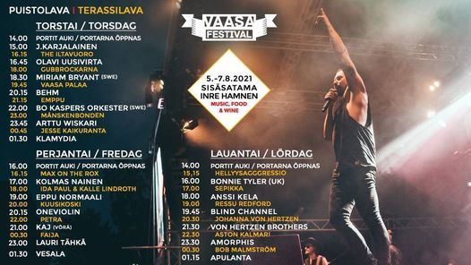 Vaasa Festival 2021 - Music, Food & Wine | online | August 5 to August 7