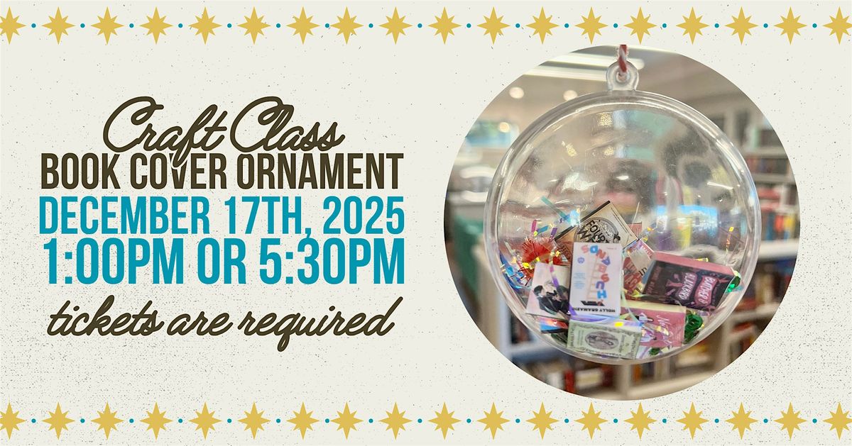 Craft Class: Book Cover Ornaments