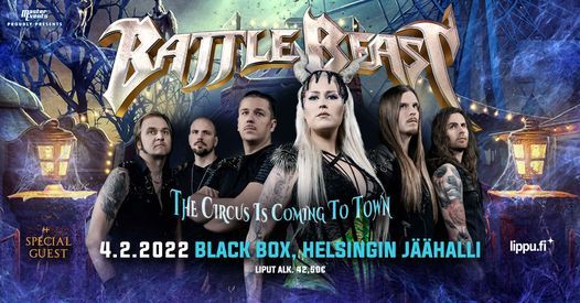 BATTLE BEAST \/\/ Black Box, Helsinki Ice Hall 4.2.2022