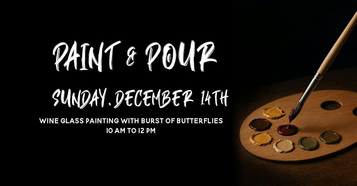 Paint & Pour - Wine Glass Painting
