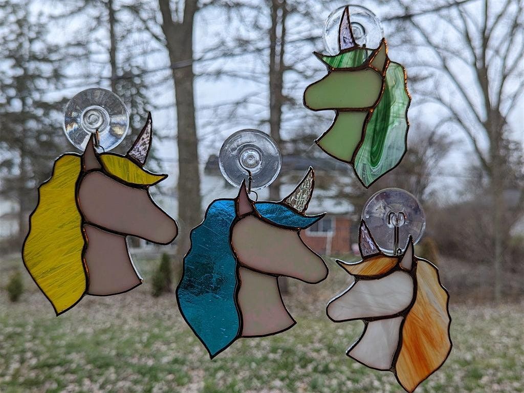 Stained Glass Class -Unicorns& Owls.  Beginners Welcome!