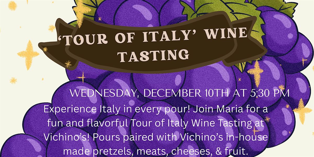Tour of Italy Wine Tasting