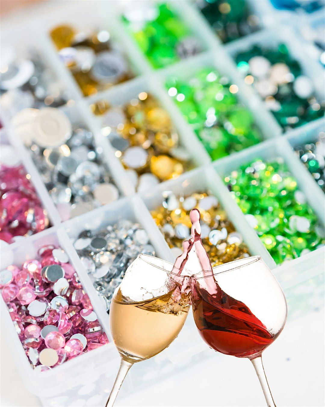 Book Bedazzling & Wine Night