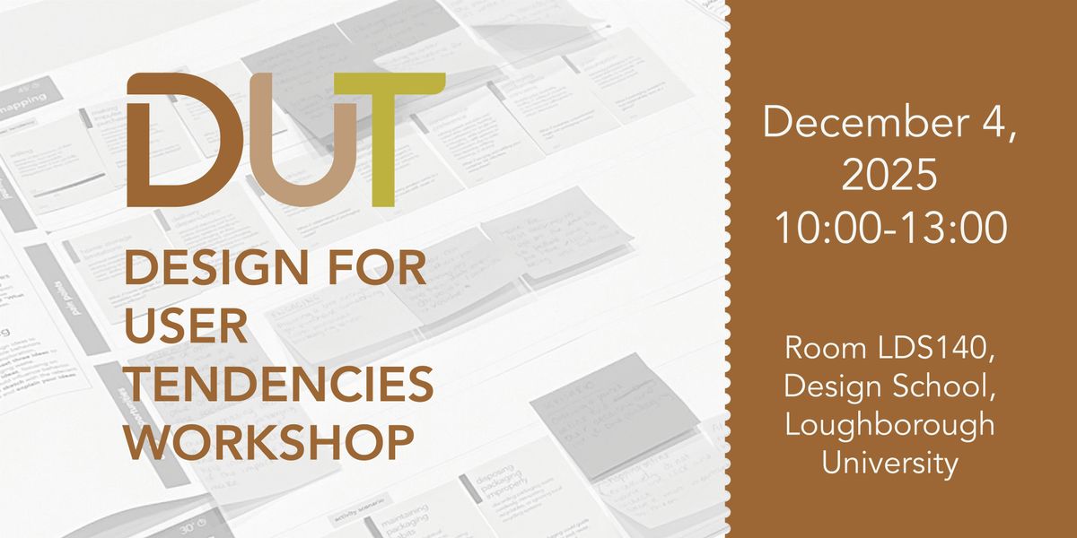 Design for User Tendencies Workshop - Packaging Waste