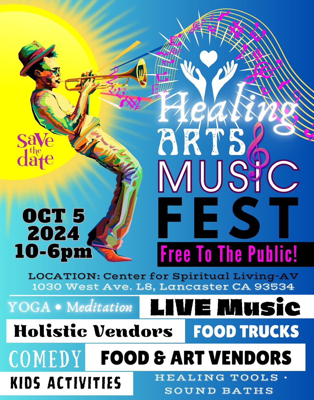 Healing Arts & Music Festival Center For Spiritual Living Antelope