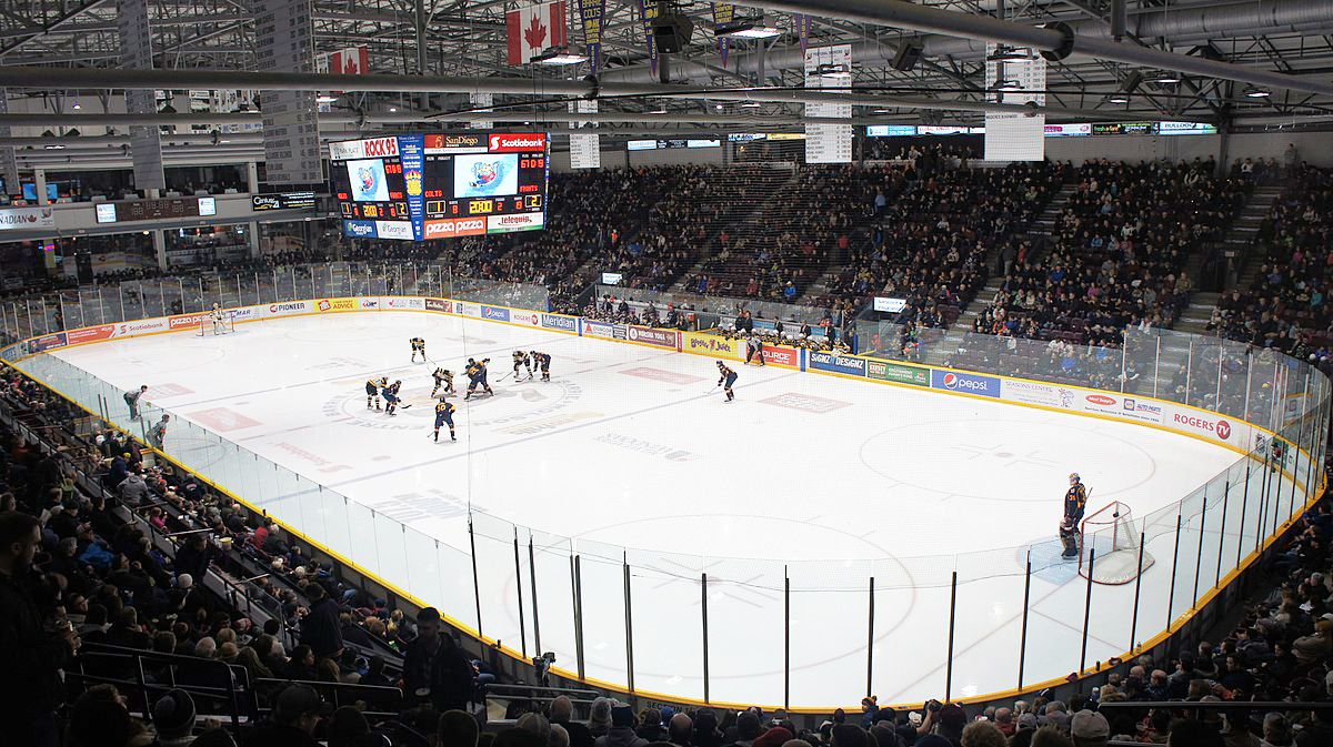 Parking Flint Firebirds at Barrie Colts