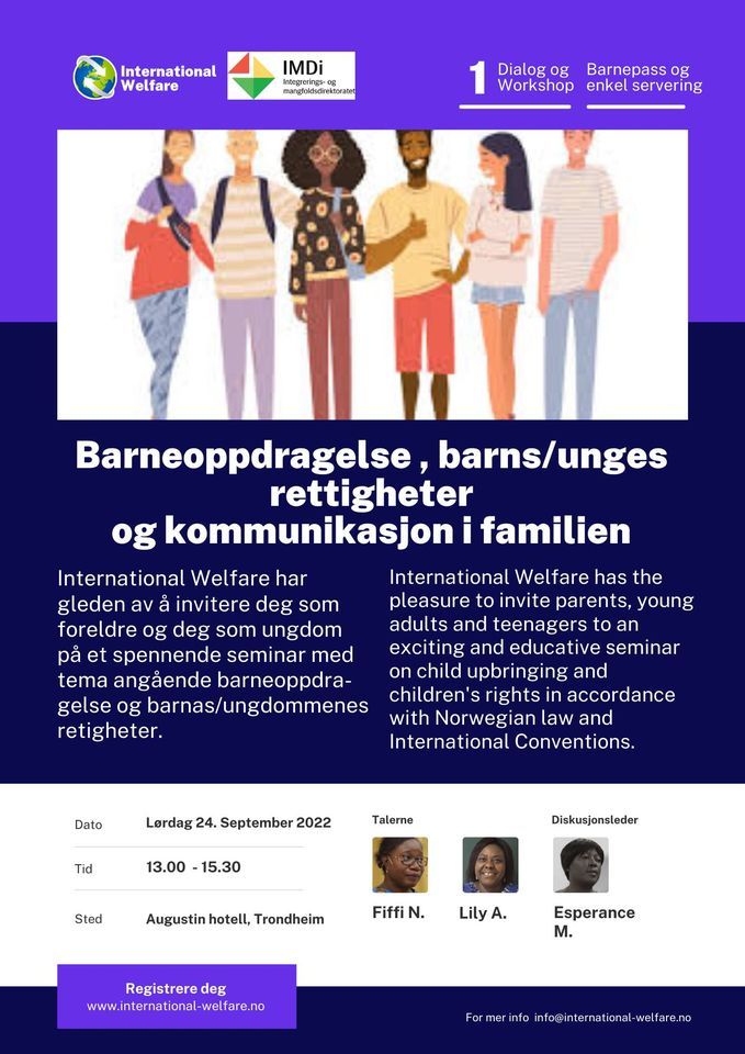 Barneoppdragelse, Barns/unges Rettigheter Og Kommunikasjon I Familien ...