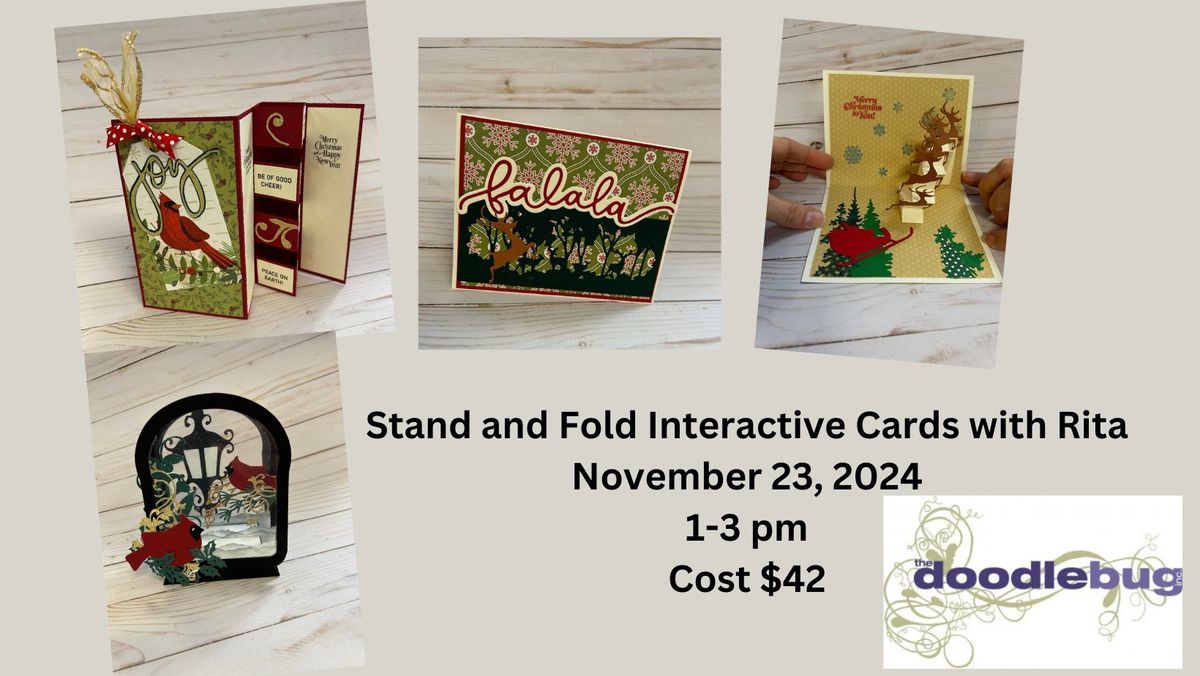 Stand and Fold Cards with Rita NOVEMBER 2024 The Doodlebug, Inc