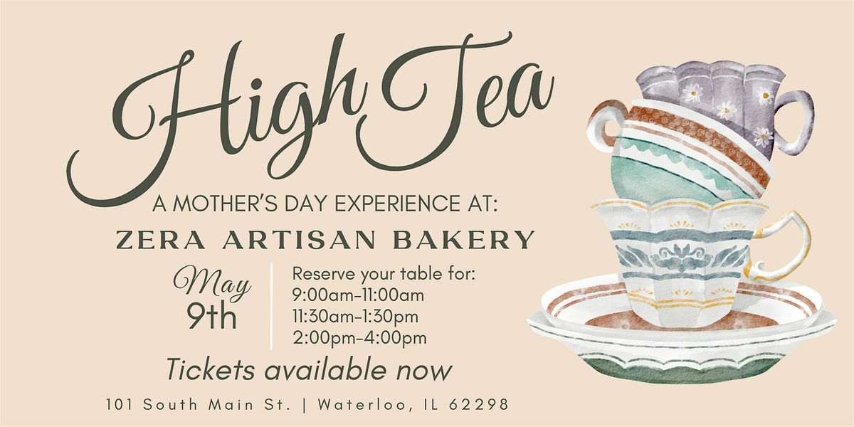High Tea Waterloo Mothers Day High Tea at Zera Artisan Bakery at Zera Artisan Bakery ...