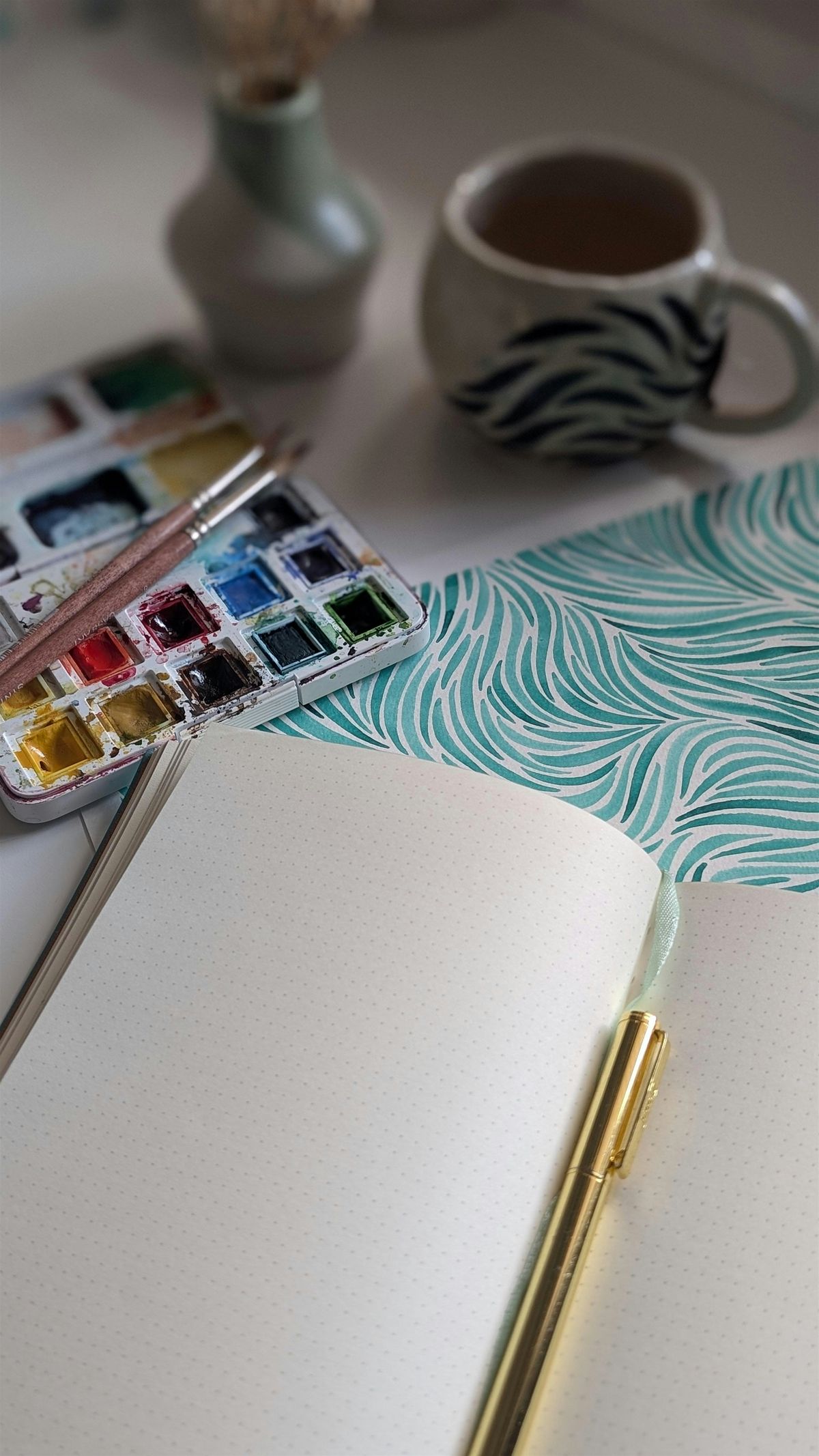 Escritura Y Acuarela: Poniendo Intenci\u00f3n.