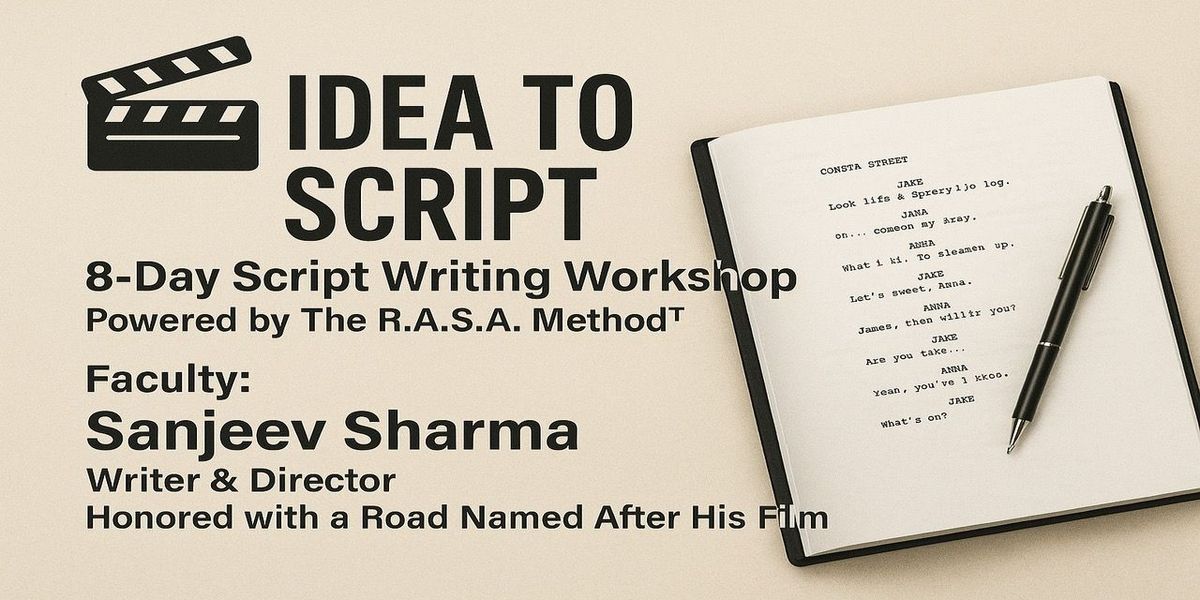 8-Day Professional Script Writing Workshop