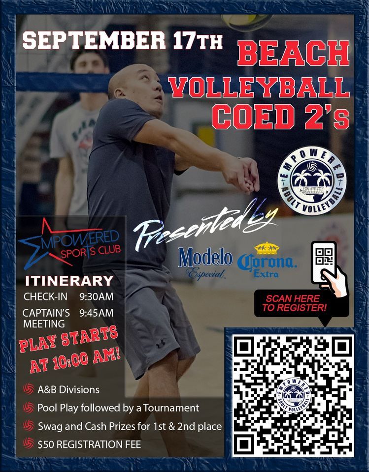 Corona Modelo Beach Volleyball COED 2s Pool Play & Tournament ...