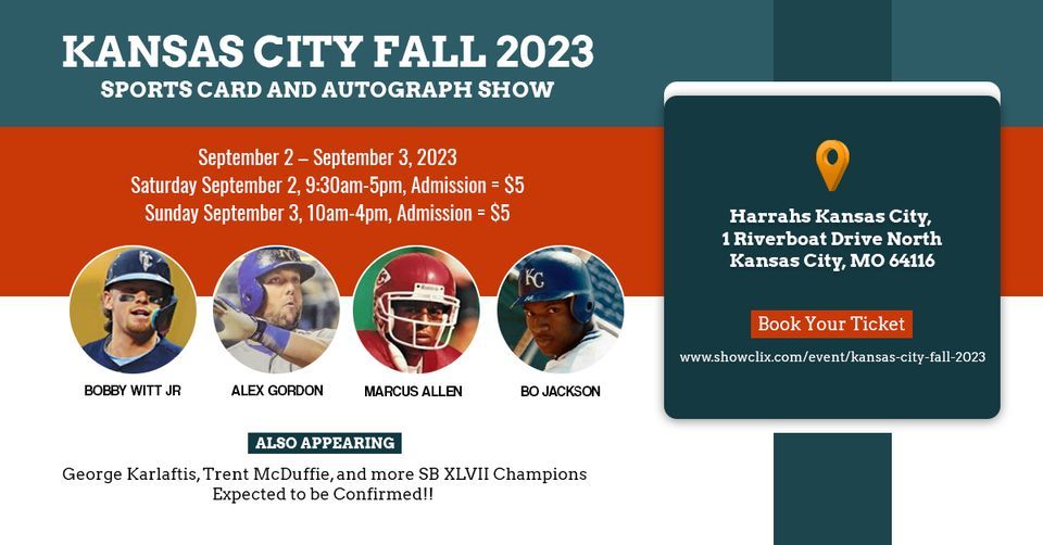 Kansas City Fall 2023 Sports Card and Autograph Show Harrah's North