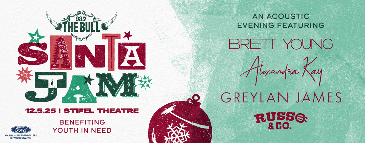 93.7 The Bull's Santa Jam - Brett Young at Stifel Theatre - St. Louis