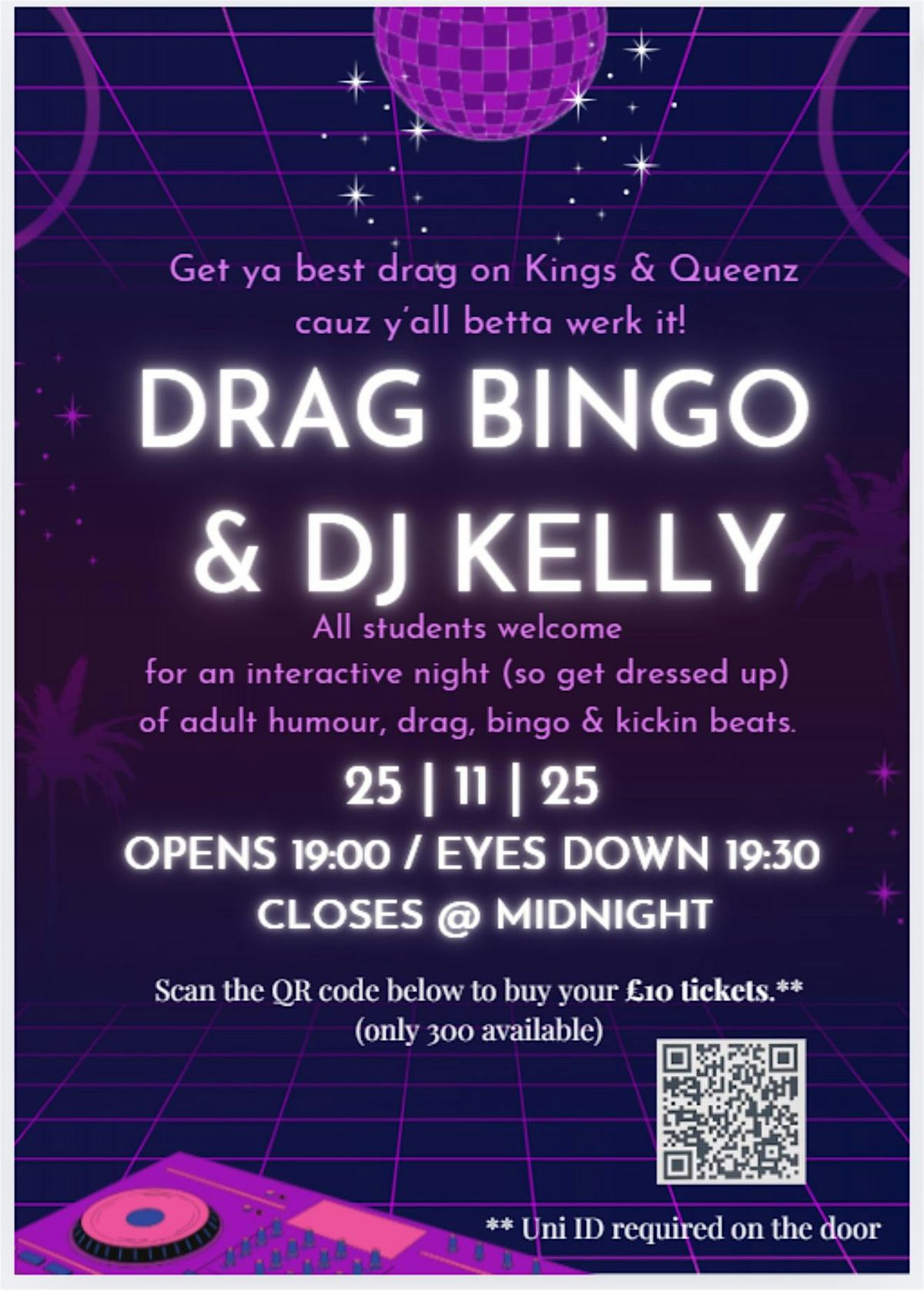 Drag Bingo & DJ Kelly