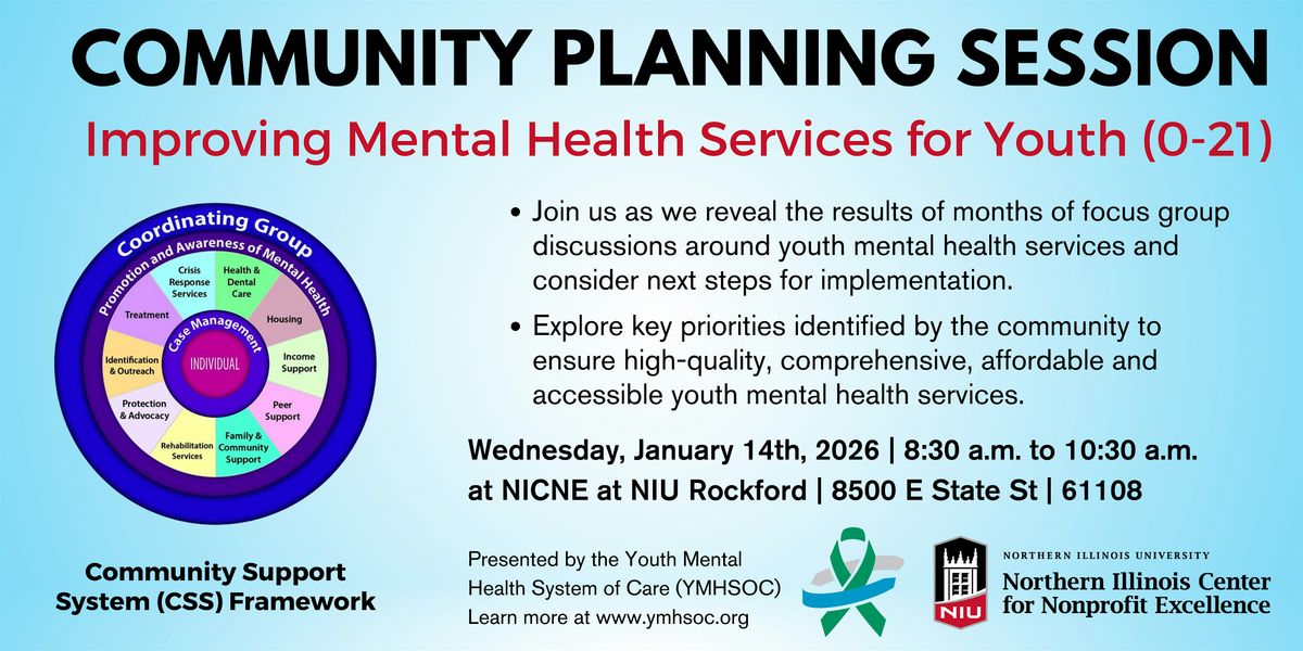 Community Planning Session: Building an Optimal Youth Mental Health System