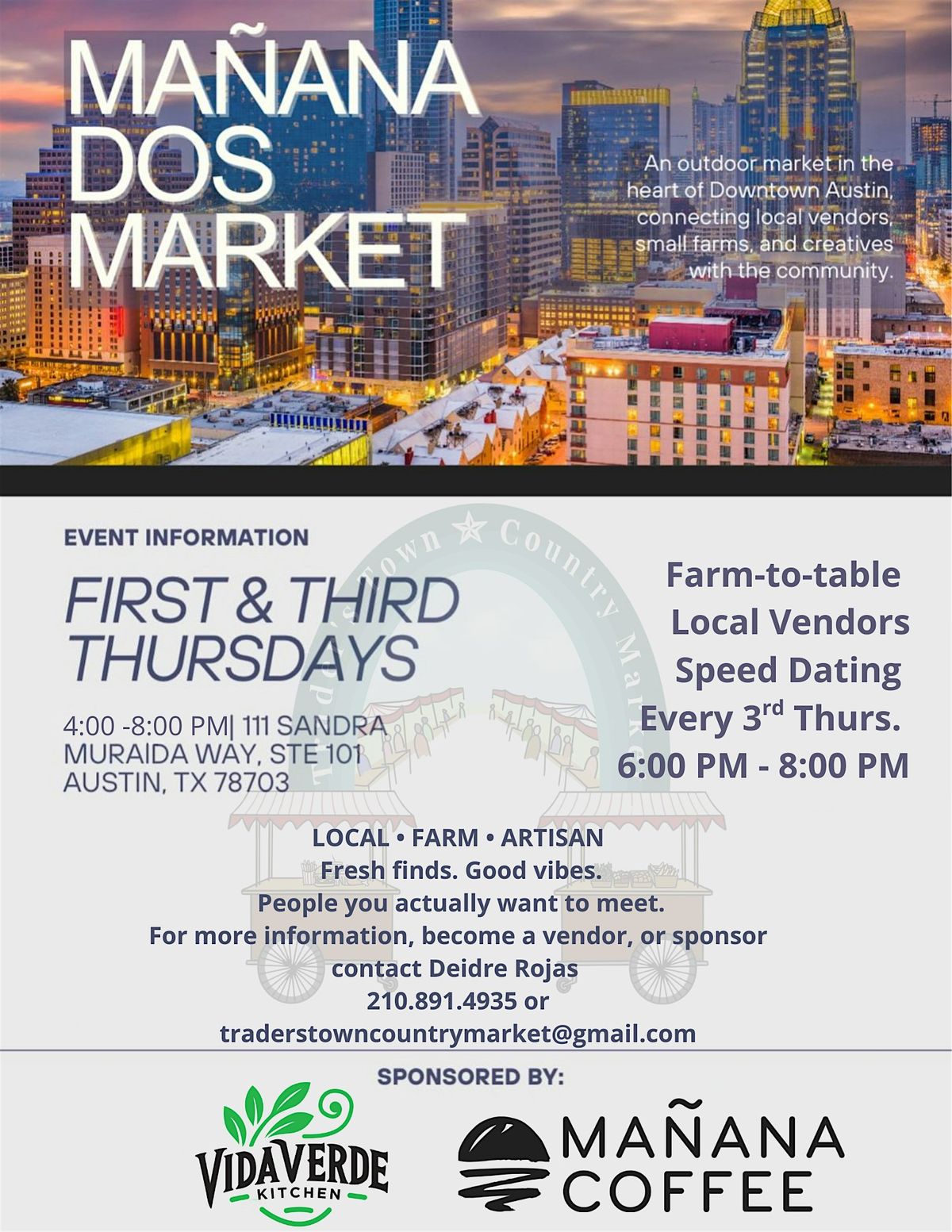 \u2728 Speed Dating Night + Farmers Market \u2728