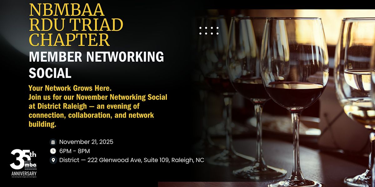 RDU Triad Black MBA Association| November Networking Social