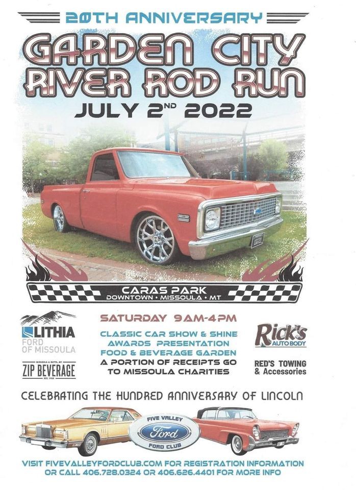 Garden City River Rod Run Caras Park, Missoula, MT July 2, 2022