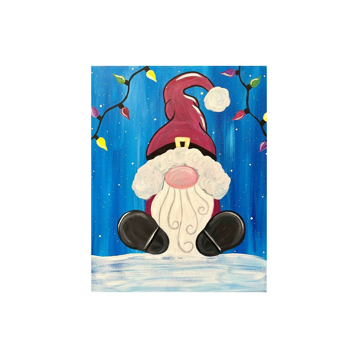 Snickers Bar & Grill Santa Gnome Public Paint Party