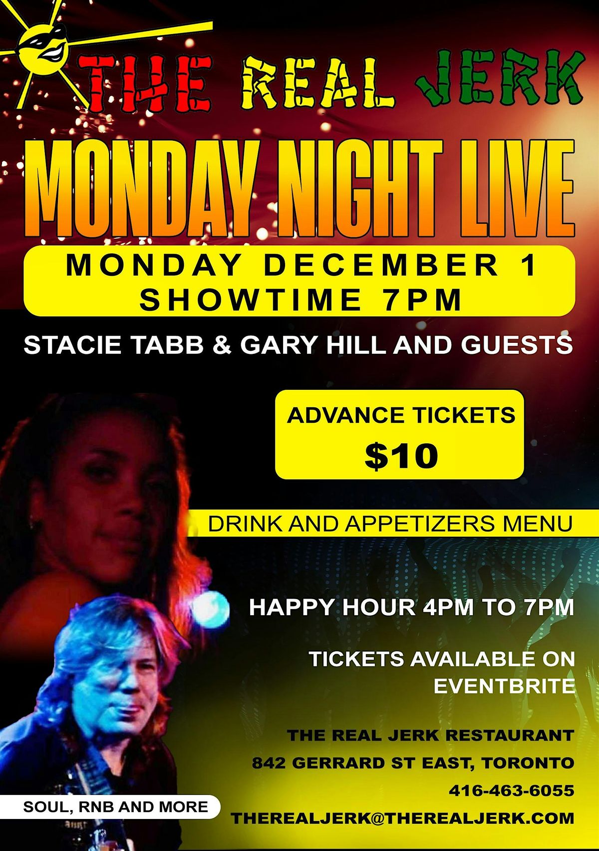 MONDAY NIGHT LIVE \u2013 STACIE TABB, GARY HILL & SPECIAL GUESTS