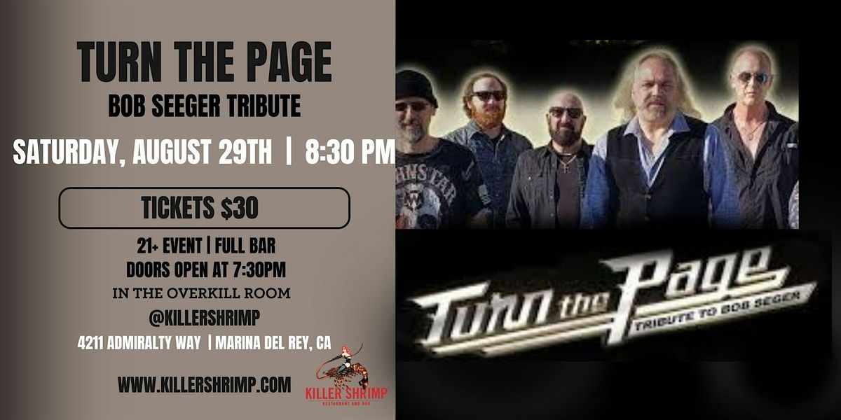 Turn the Page, a Tribute to Bob Seger (8\/29\/26)
