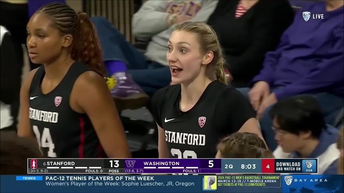 Washington Huskies at Stanford Cardinal Womens Basketball
