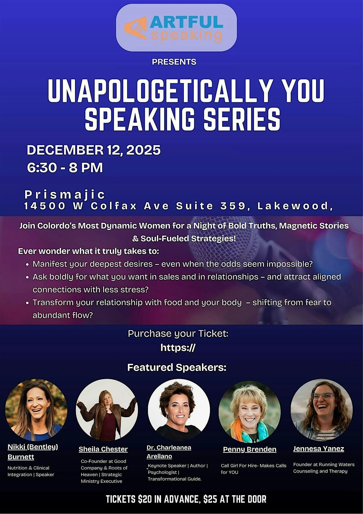 Unapologetically You\u2014a live speaker showcase