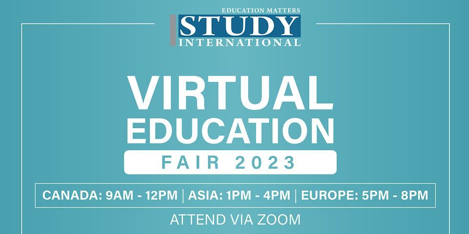Study International Virtual Education Fair 2023 Sief 2023 At Online