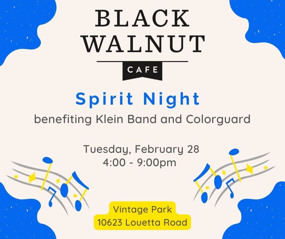 Klein Band and Spirit Night at Black Walnut Black Walnut